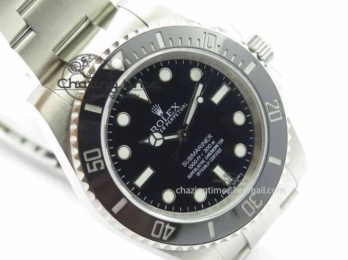 0202 Submariner 114060 Black Ceramic No Date JF 1:1 Best Edition On SS Bracelet SH3130 V Attractive 3641